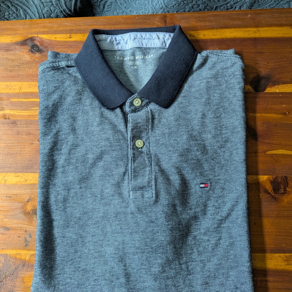 NWOT Tommy Hilfiger Blue Polo Shirt Classic Casual Wear
